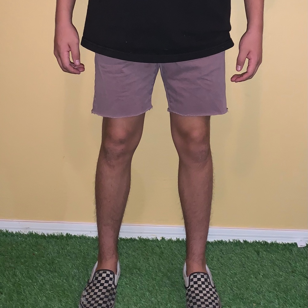 Men’s Dark Pink Abercrombie and Fitch Chino Shorts